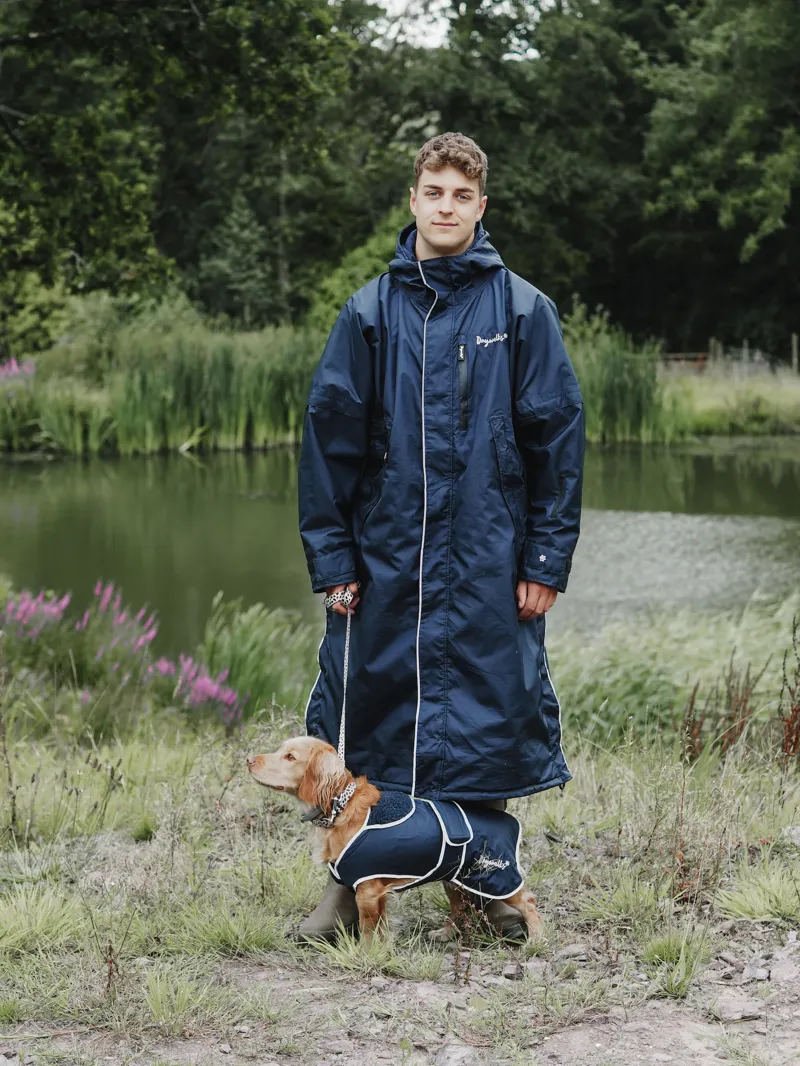 Drywalks Unisex Waterproof All Seasons Coat Navy/ Navy