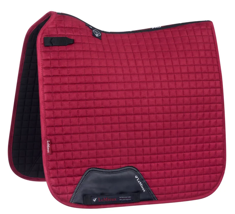 LeMieux Pro Sport Suede Dressage Square - Mulberry