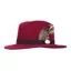 Hicks and Brown Suffolk Fedora Guinea and Pheasant - Maroon
