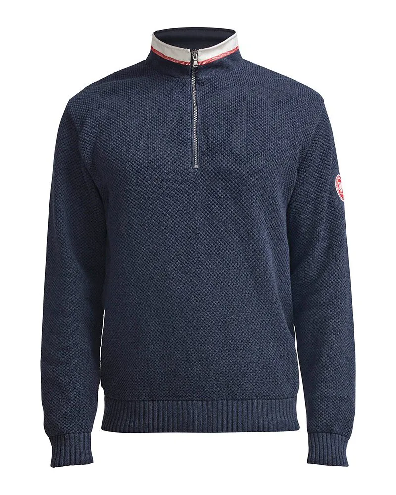 Holebrook Classic Windproof Gents Sweater - Navy-2