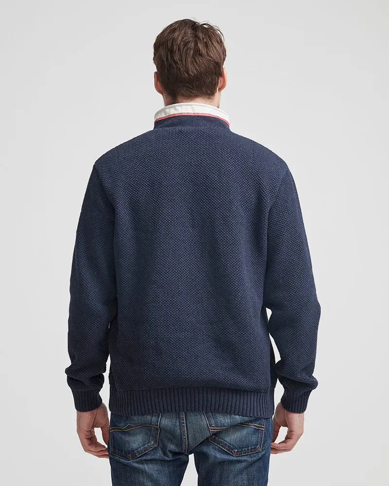 Holebrook Classic Windproof Gents Sweater - Navy-3