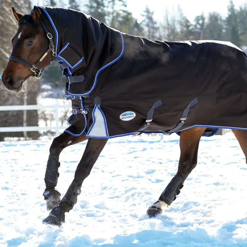 Weatherbeeta Comfitec Ultra Cozi II Detach Neck Medium - Charcoal/Blue/ White-9