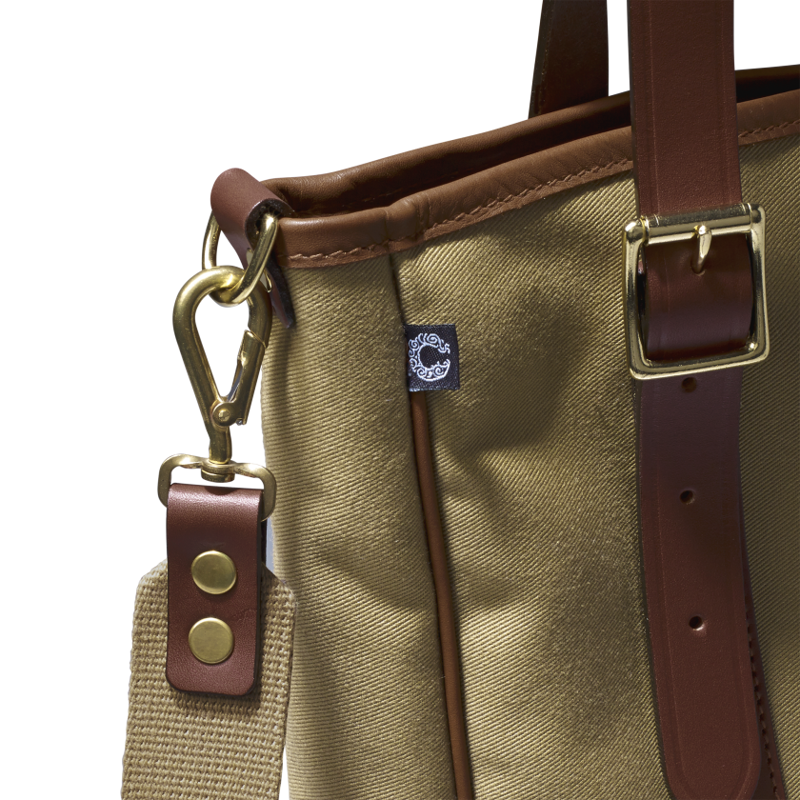 Croots Dalby Canvas Tote Bag - Khaki-1