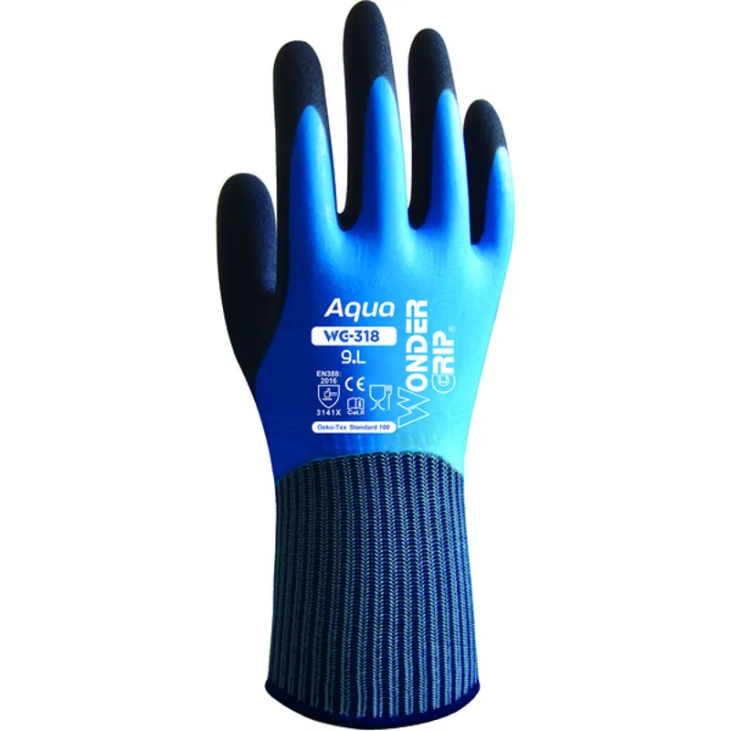 Wonder Grip Aqua Glove Bright - Blue/Navy