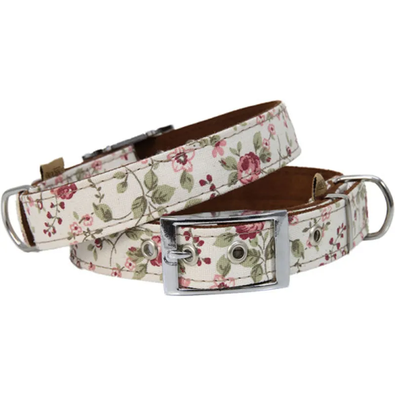Earthbound Floral Dog Collar Floral - Large-3