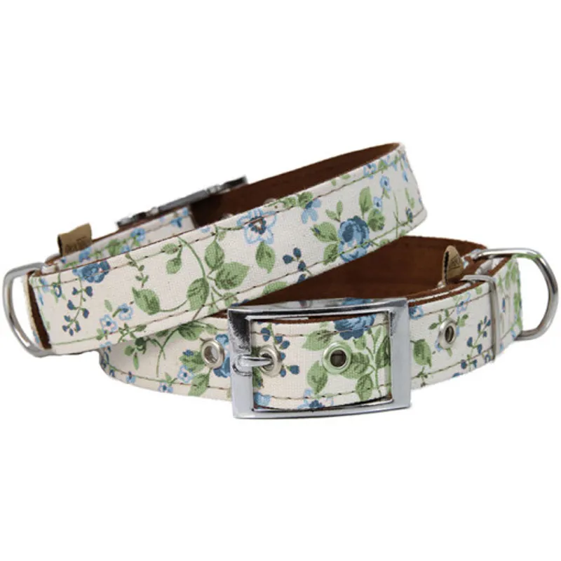 Earthbound Floral Dog Collar Floral - Large-1