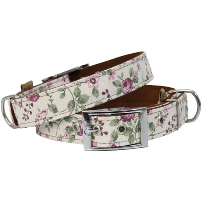 Earthbound Floral Dog Collar Floral - Large-2