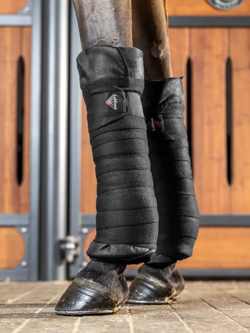 LeMieux Stable Bandages - Black-1