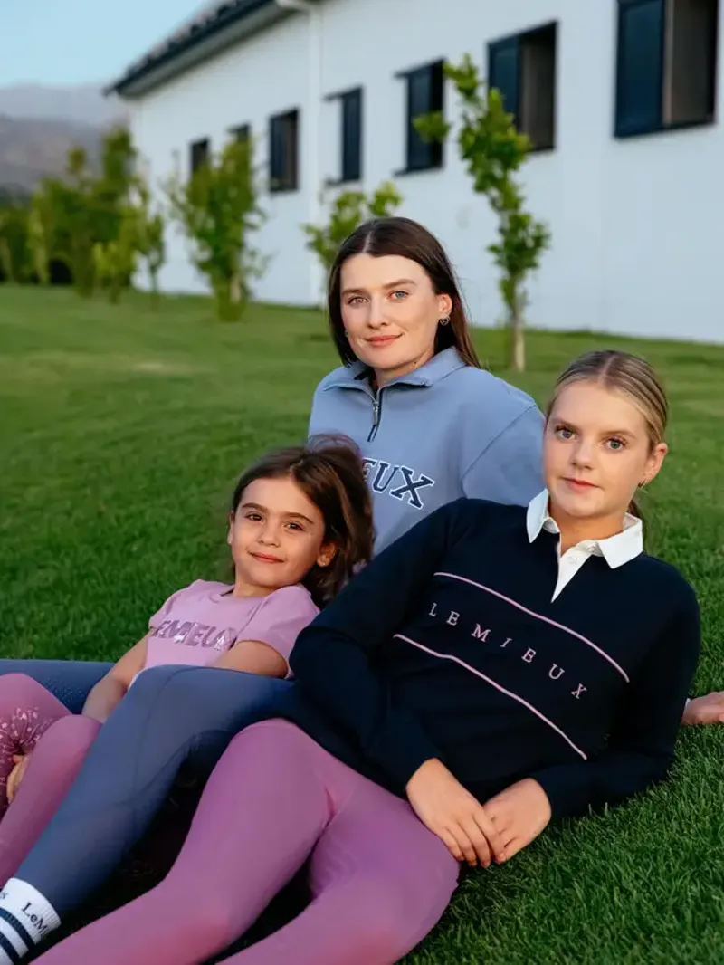 LeMieux Young Rider Riley Rugby Shirt - Navy-5