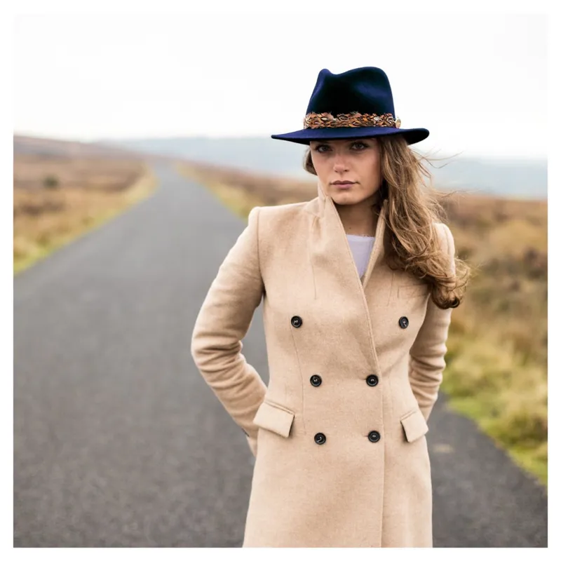 Hicks and Brown Suffolk Fedora Guinea Wrap - Maroon-6