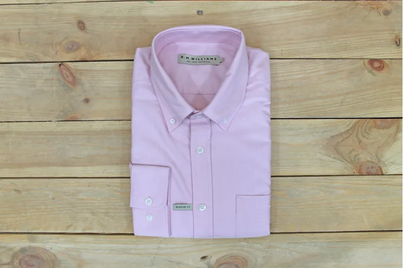 R.M.Williams Collins Shirt - Pink Oxford