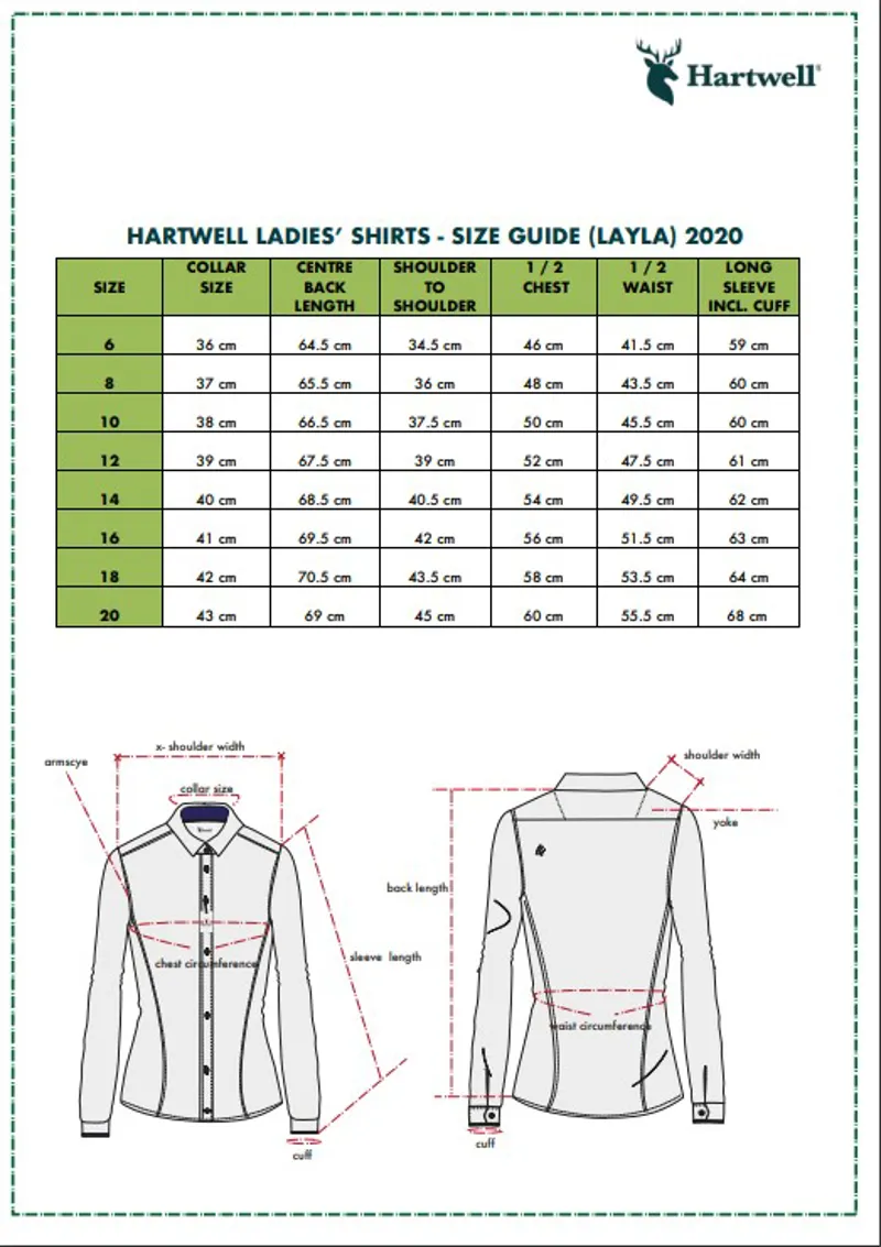 Hartwell Layla Ladies Shirt - Colourful Stags SIZE 8 ONLY-3
