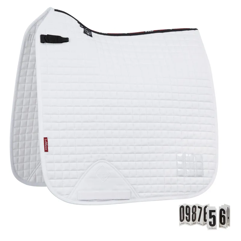 LeMieux Pro Sport Competition Dressage Square - White-2
