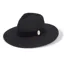 Hicks and Brown Oxley Fedora Velvet - Black