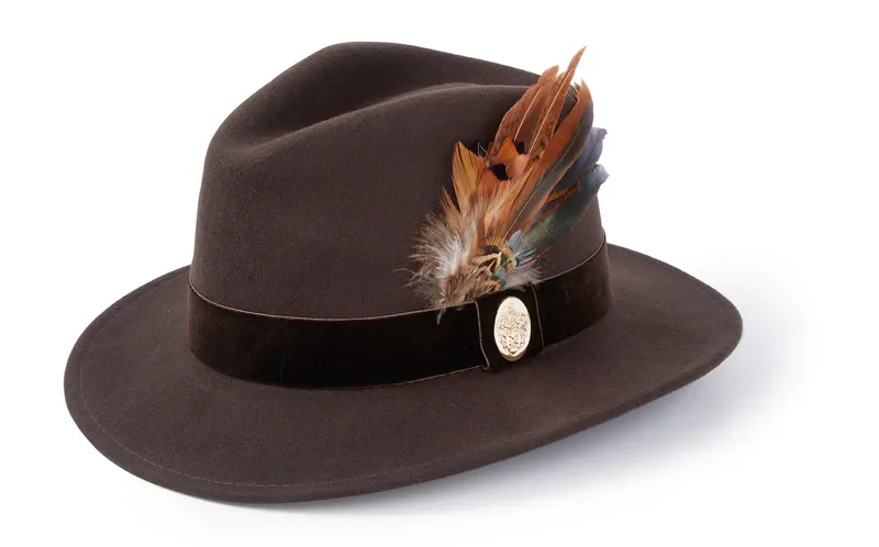 Hicks and Brown Chelsworth Fedora - Brown