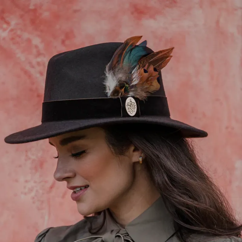 Hicks and Brown Chelsworth Fedora - Brown-2