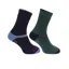 Hoggs Of Fife 1905 Tech Active Socks Twin Pack - Green/Navy