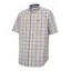 Hoggs Of Fife Aberdour Short Sleeve Checked Shirt Blue/Basil/ Gold