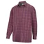 Hoggs Of Fife Fleece Lined Shirt Bramble - Wine Check