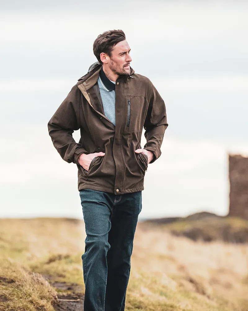 Hoggs Of Fife Struther Zip Through Jacket - Dark Green-1