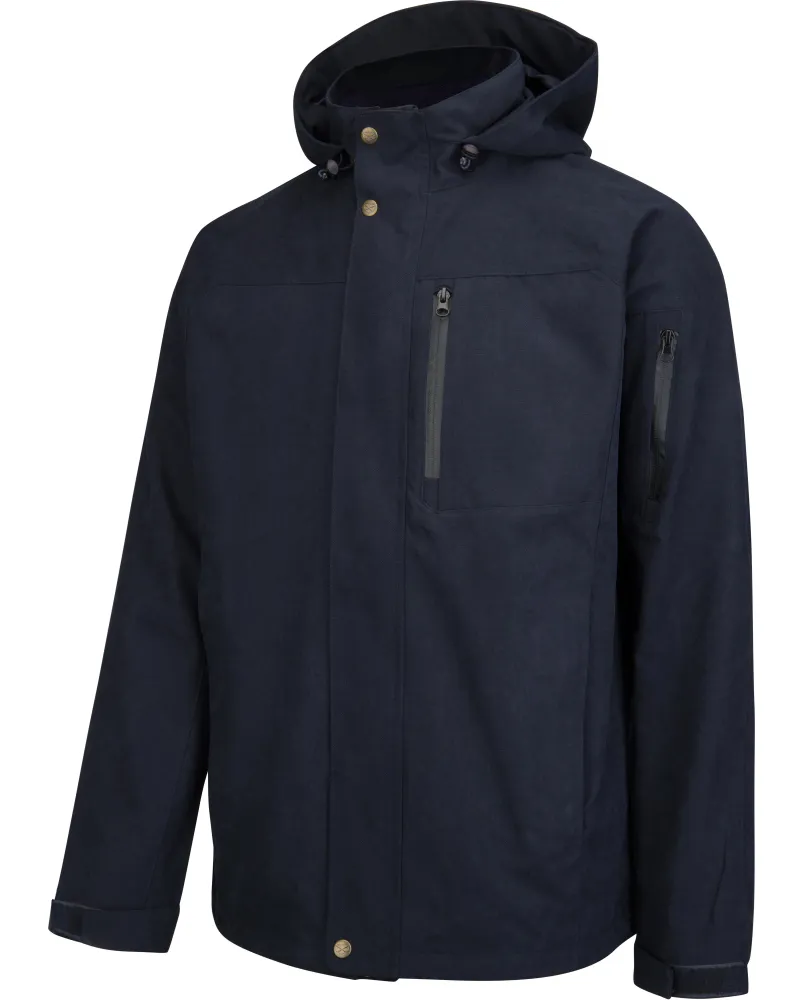 Hoggs Of Fife Struther Zip Through Jacket - Navy