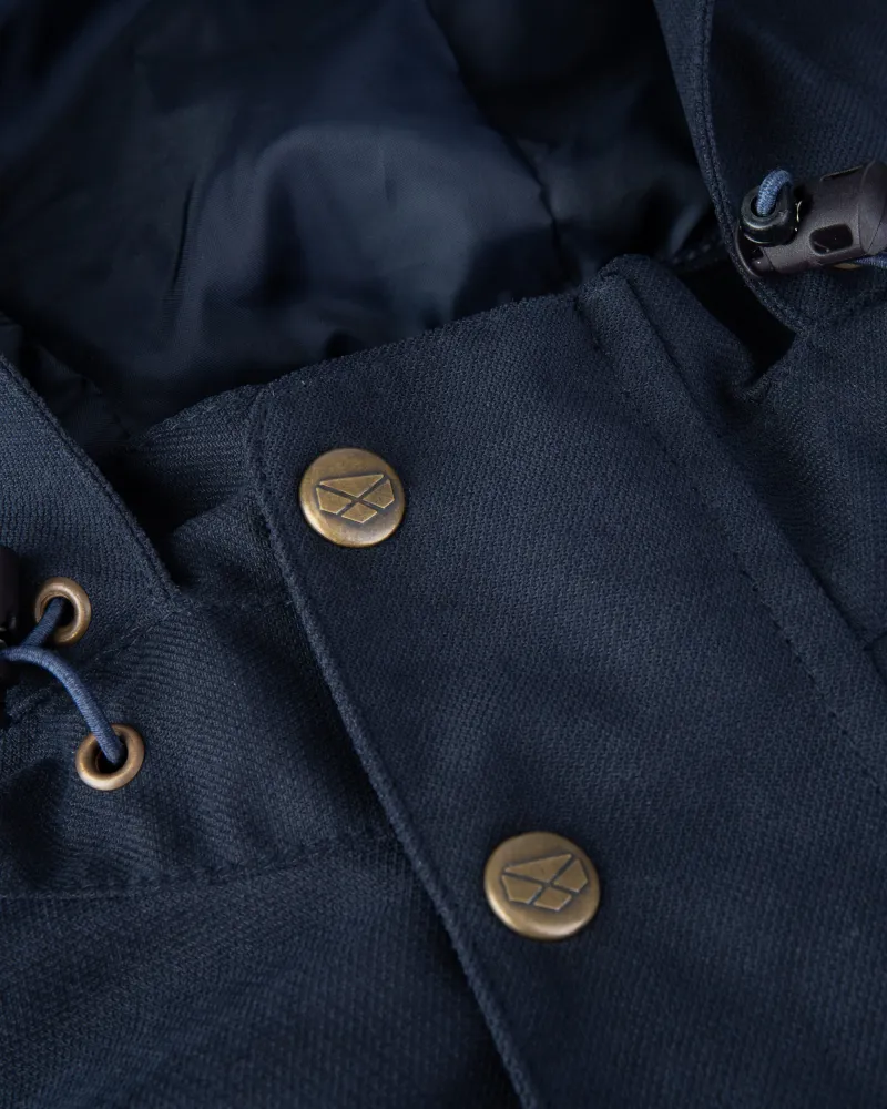 Hoggs Of Fife Struther Zip Through Jacket - Navy-2