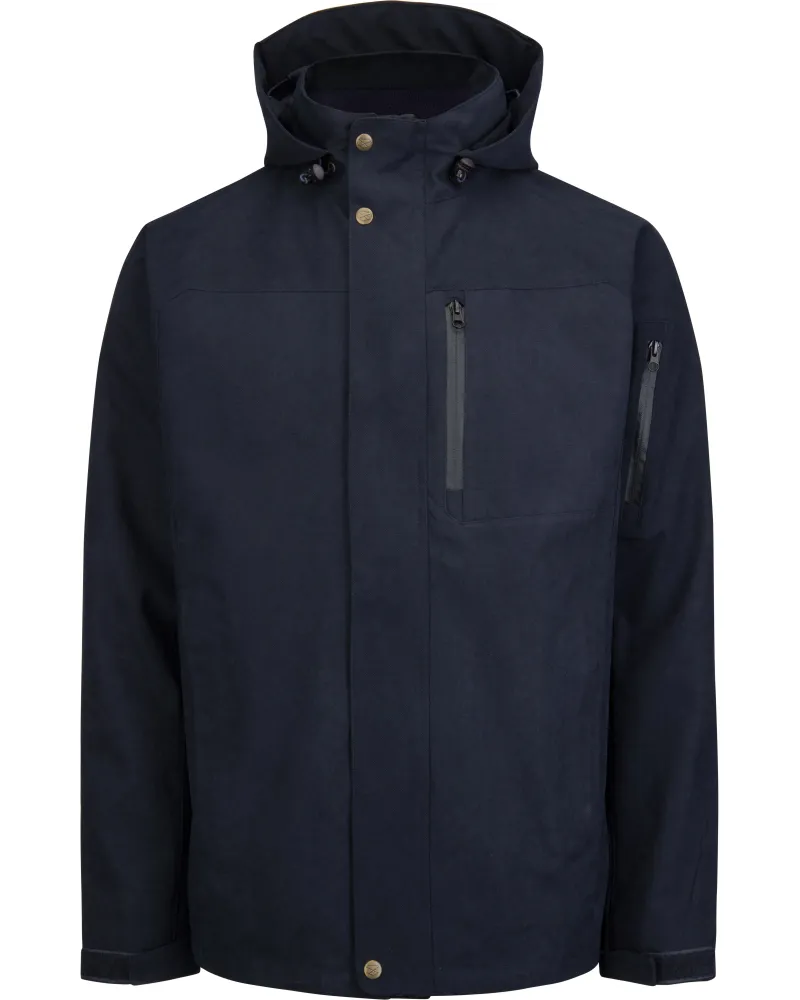 Hoggs Of Fife Struther Zip Through Jacket - Navy-3