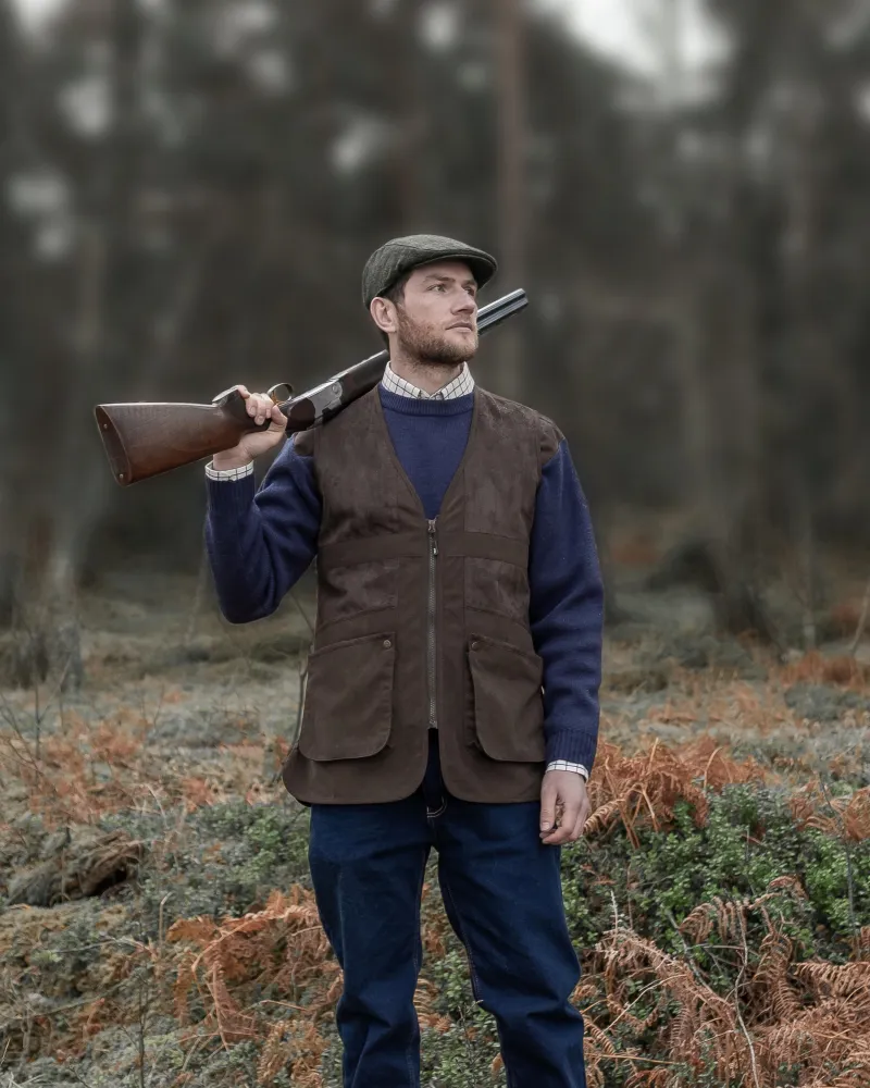 Hoggs Of Fife Struther Shooting Vest - Dark Green-3