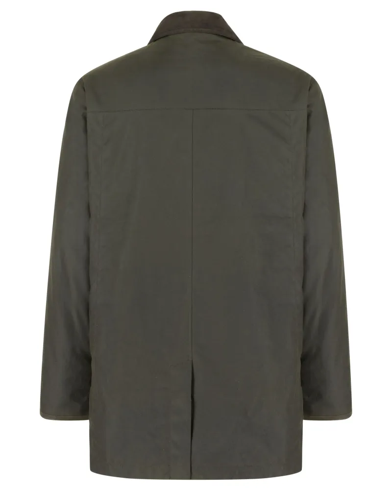 Hoggs Of Fife Caledonia Mens Wax Jacket - Antique Olive-1