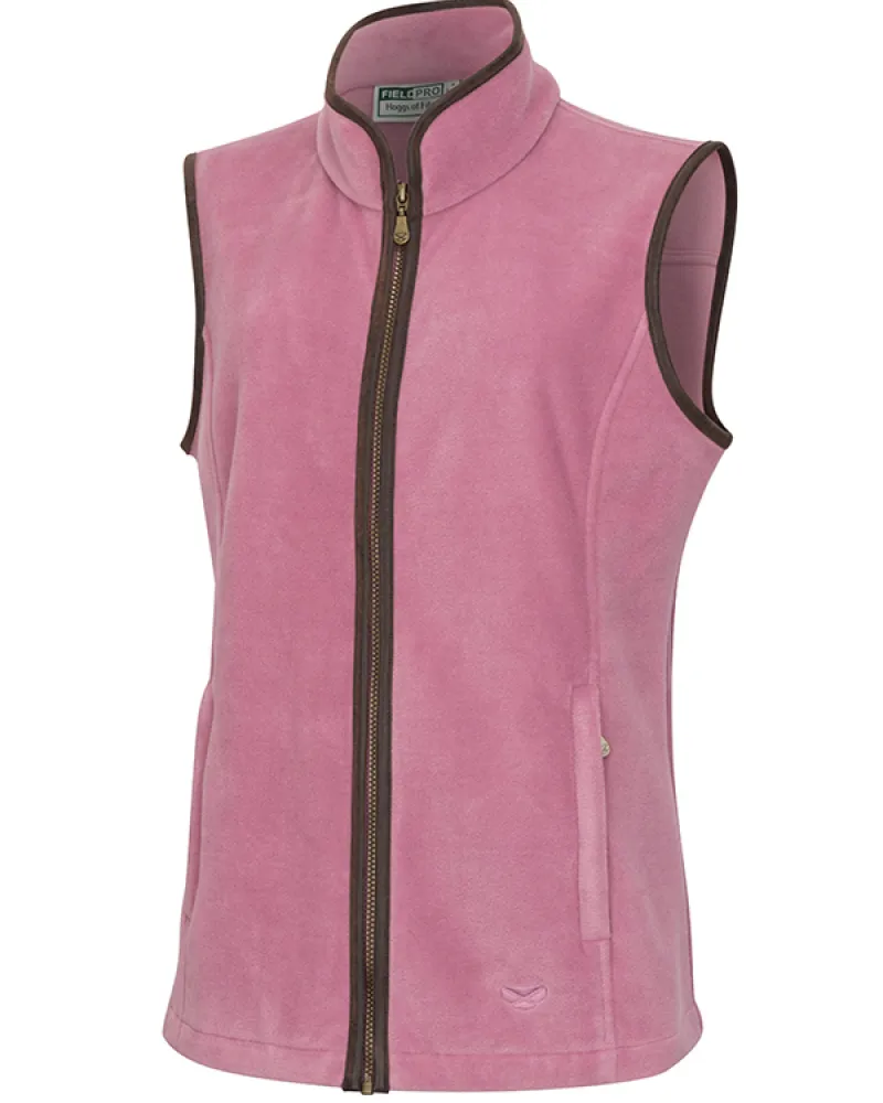 Hoggs Of Fife Stenton Ladies Fleece Gilet - Dusky Pink
