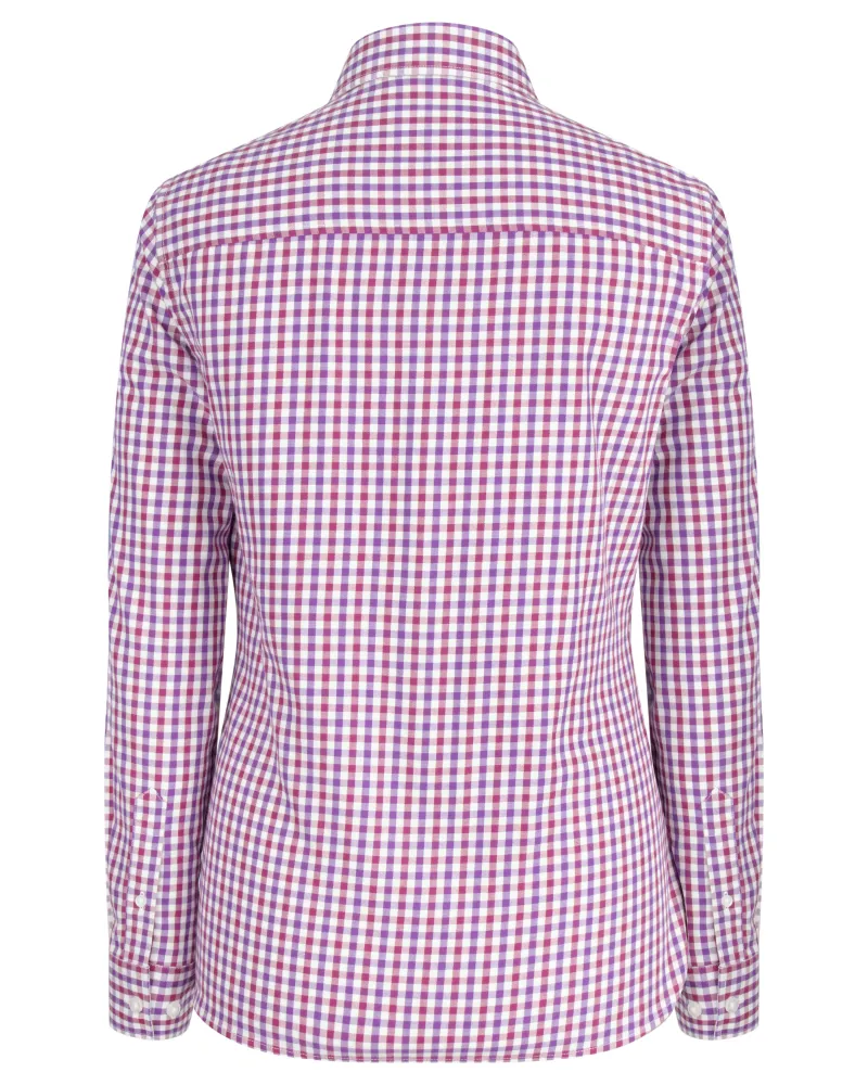 Hoggs Of Fife Becky II Cotton Shirt - Violet/Cerise-1