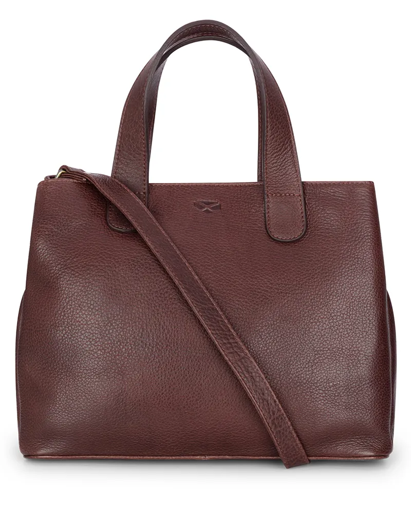 Hoggs Of Fife Monarch Leather Handbag - Conker
