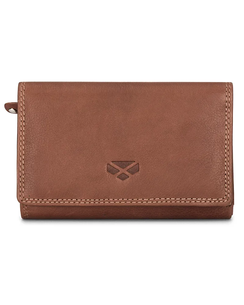 Hoggs Of Fife Monarch Leather Bi Fold Purse - Hazelnut-4