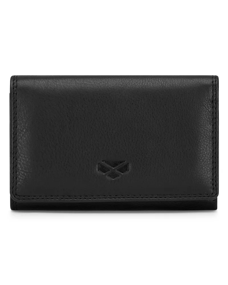 Hoggs Of Fife Monarch Leather Bi Fold Purse - Black-1