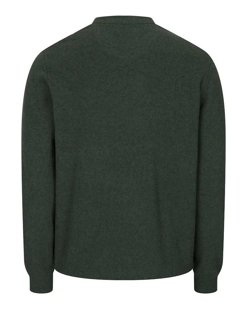 Hoggs Of Fife Stonehaven Crew Neck Pullover - Pine-2