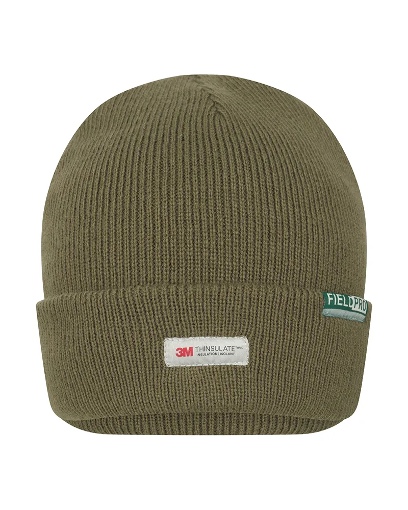 Hoggs Of Fife Knitted Thinsulate Beanie Hat - Olive