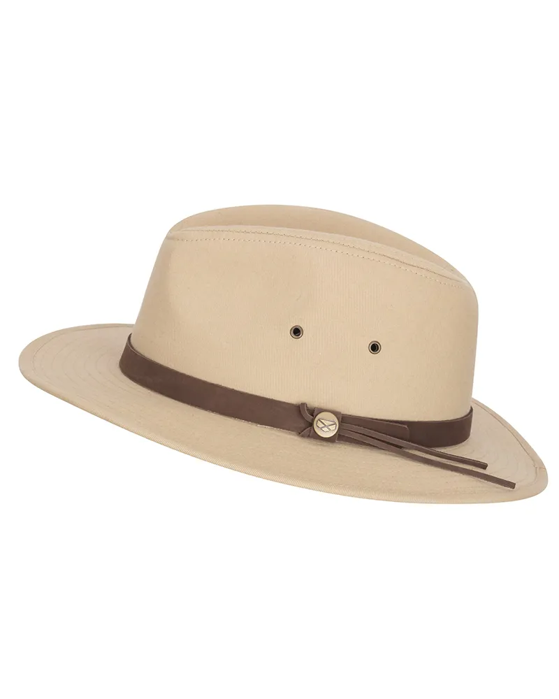 Hoggs Of Fife Panmure Canvas Foldable Hat - Desert Sand