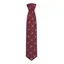 Hoggs Boxed Silk Tie With Pheasants - Wine