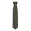 Hoggs Boxed Silk Tie With Pheasants - Green