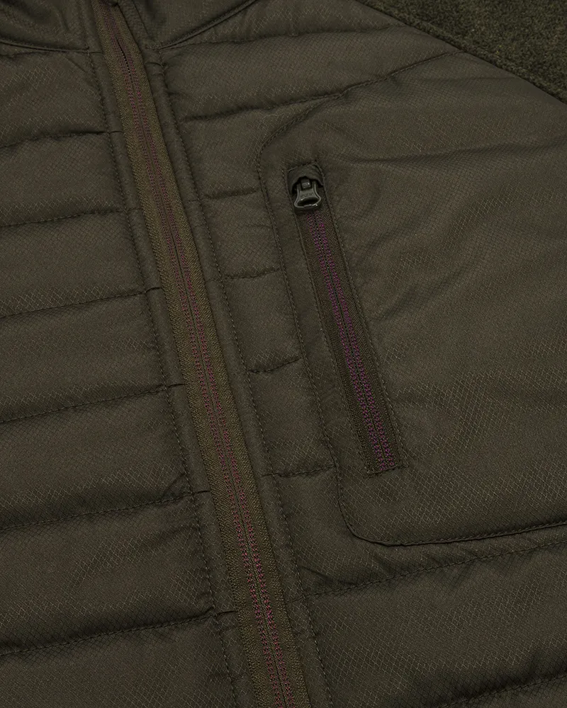 Hoggs Of Fife Melville Hybrid Jacket - Dark Forest Marl-3