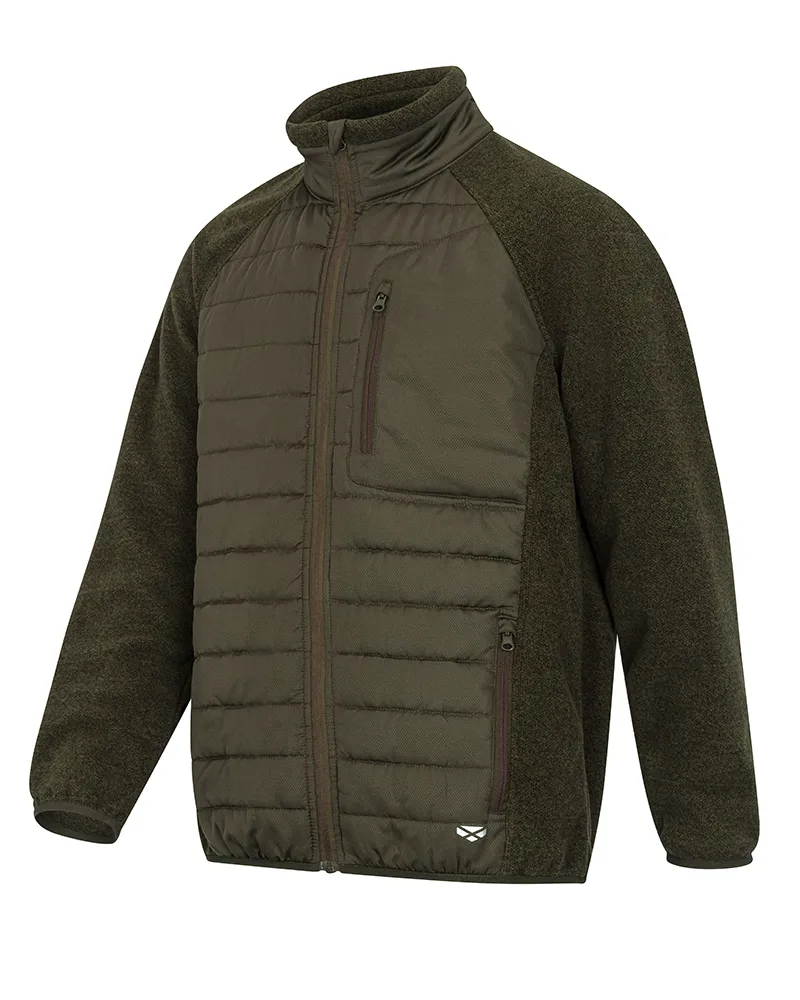 Hoggs Of Fife Melville Hybrid Jacket - Dark Forest Marl