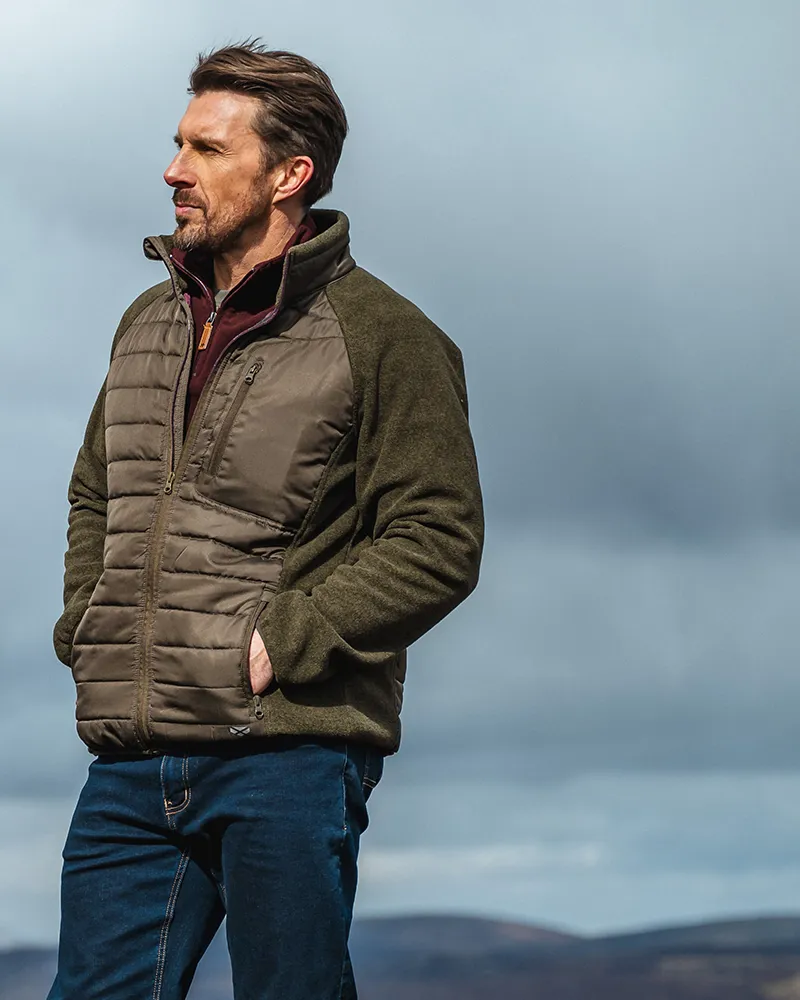 Hoggs Of Fife Melville Hybrid Jacket - Dark Forest Marl-2