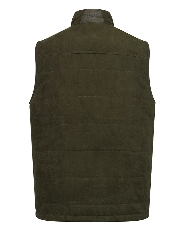 Hoggs Of Fife Glenbervie Quilted Gilet - Loden-2