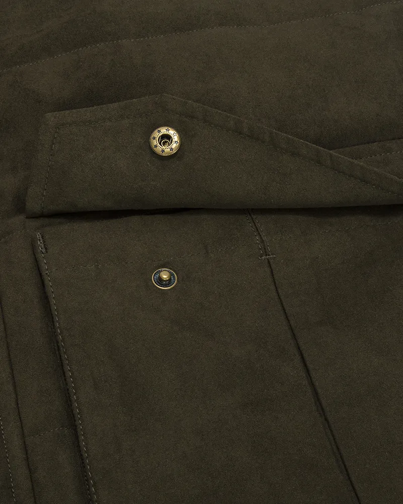 Hoggs Of Fife Glenbervie Quilted Gilet - Loden-3