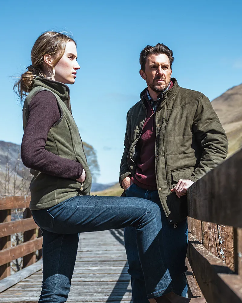 Hoggs Of Fife Glenesk Quilted Jacket - Loden-3