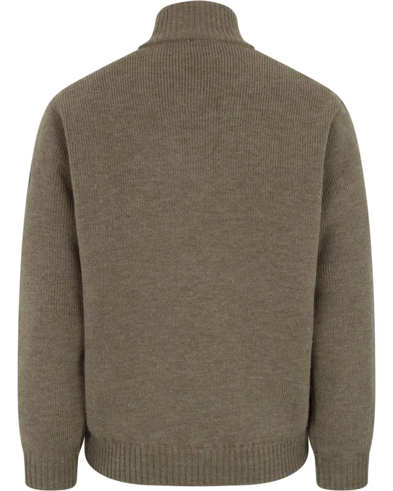 Hoggs Of Fife Hebrides II Zip Neck WP Pullover - Meadow Green-1