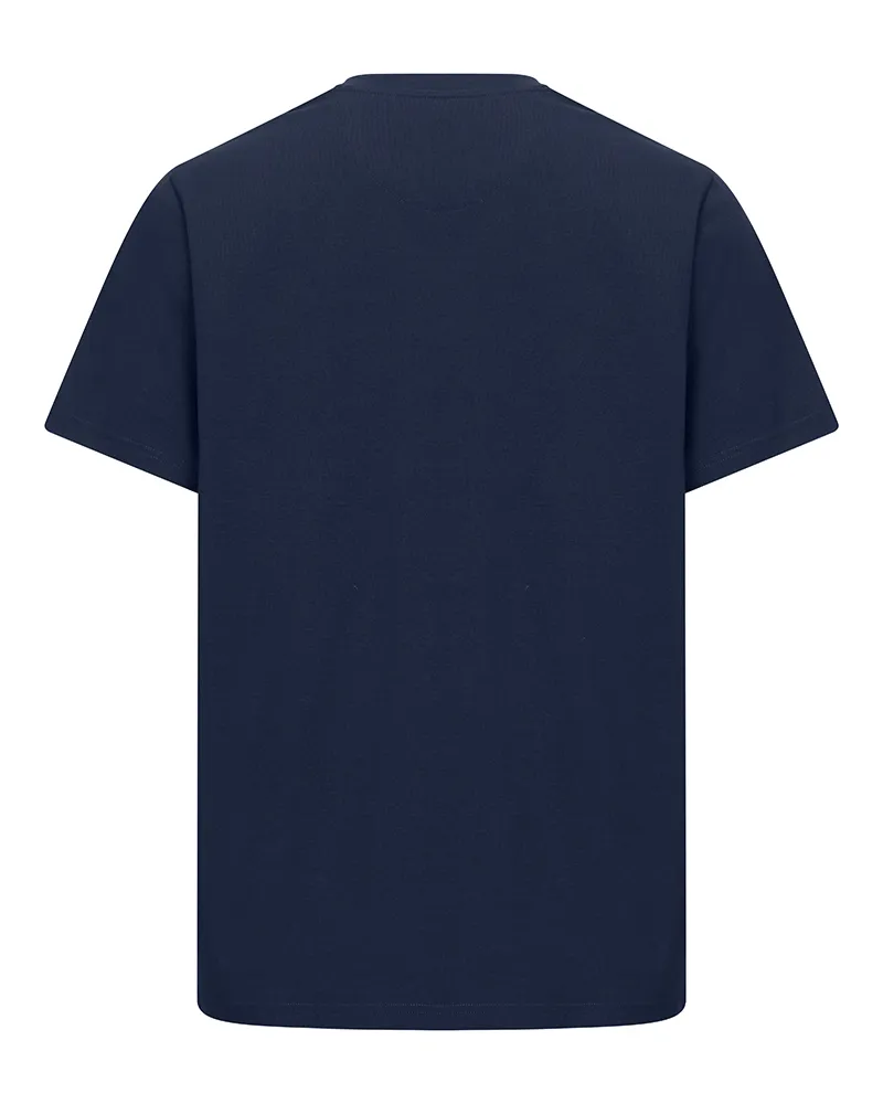 Hoggs Of Fife Canonbie Printed T-Shirt - Navy-1