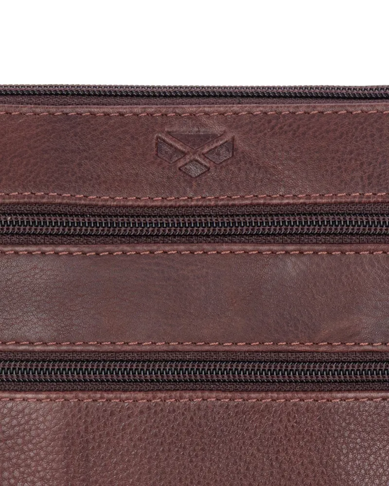 Hoggs Of Fife Monarch Leather Travel Organiser - Conker-2