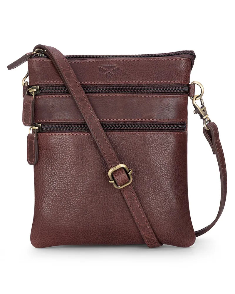 Hoggs Of Fife Monarch Leather Travel Organiser - Conker