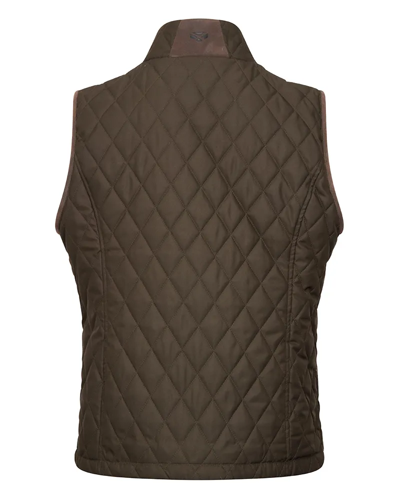 Hoggs Of Fife Ladybank Quilted Gilet - Forest Green-1